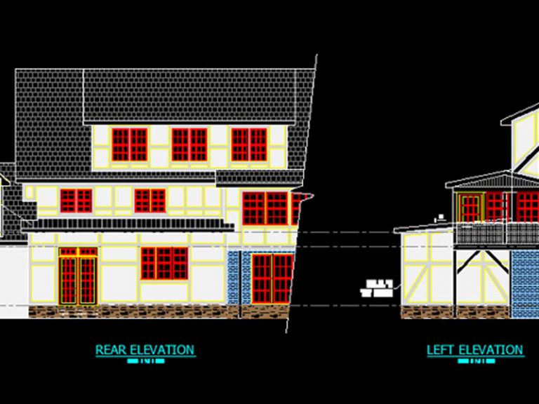 CAD Drawing of House